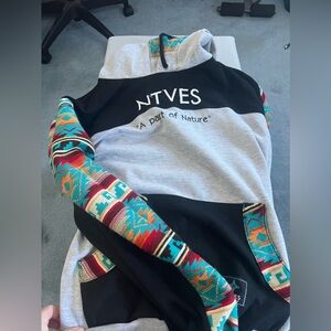 Mens XL natives sweatshirt! SUPER COMFY AND HANDMADE